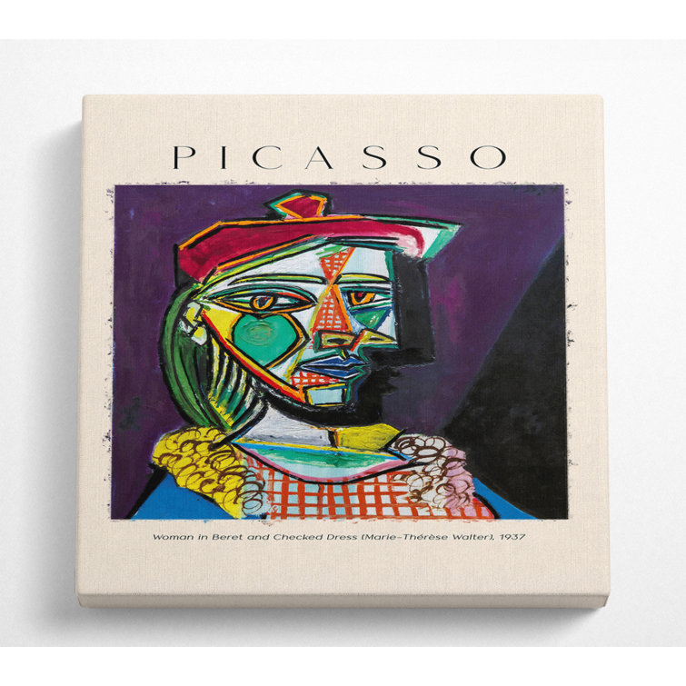 ClassicLiving Woman In Beret And Checked Dress 1937 by